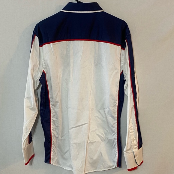 Lamasini Jeans Company Button Down Shirt ‘Fluer de Lis’ - Size Medium - Picture 2 of 3